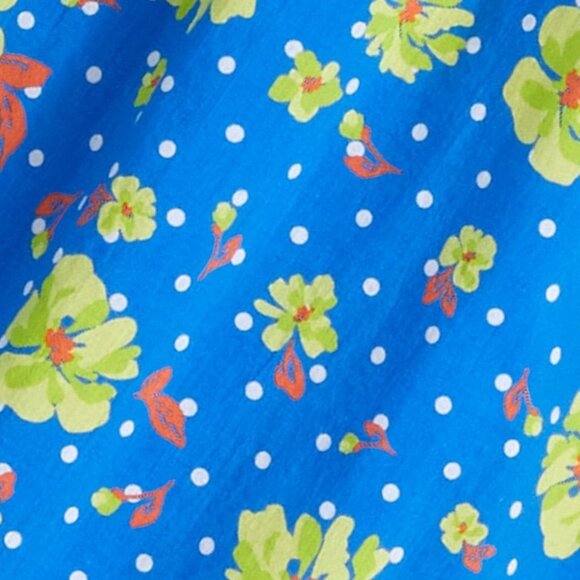 Draper James Blue Mini Dress XS - Polka Dot Floral Style - Picture 5 of 16